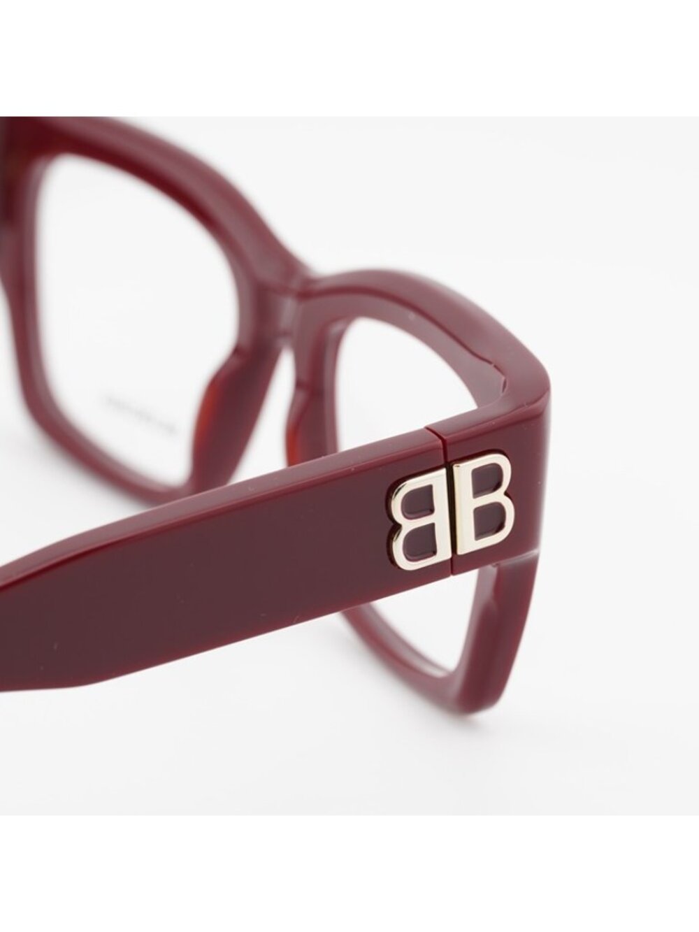 Balenciaga BB0325O 004 Eyeglasses Burgundy 52mm Square Frame - Picture 11 of 12